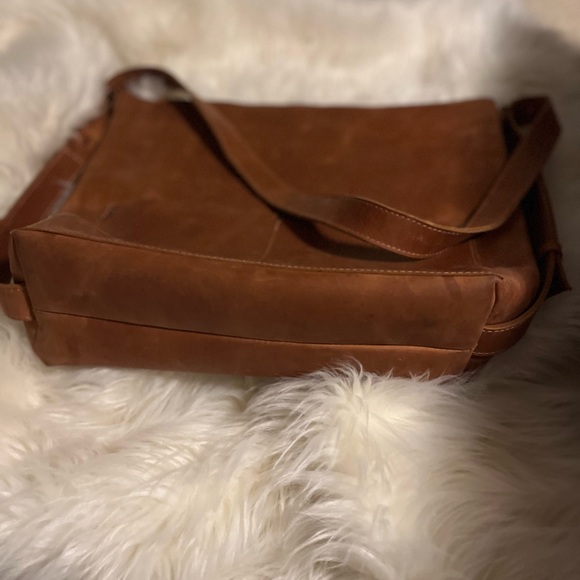 Convertible Backpack Purse Leather Tote Laptop Bag Minimalist Elegant brown - Picture 4 of 5